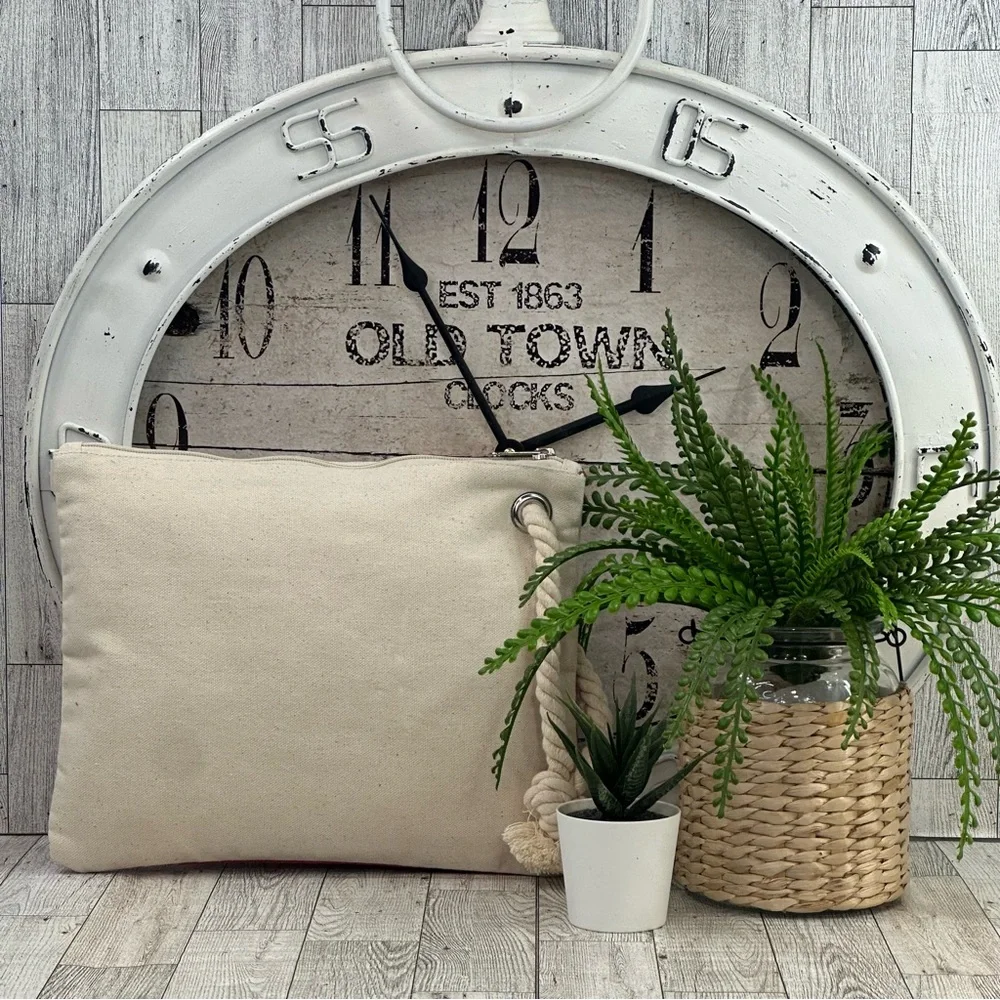 SUN Nautical Themed Blue Initial K Large Sea Bag & Rope Wristlet With Red Anchor - Picture 4 of 15